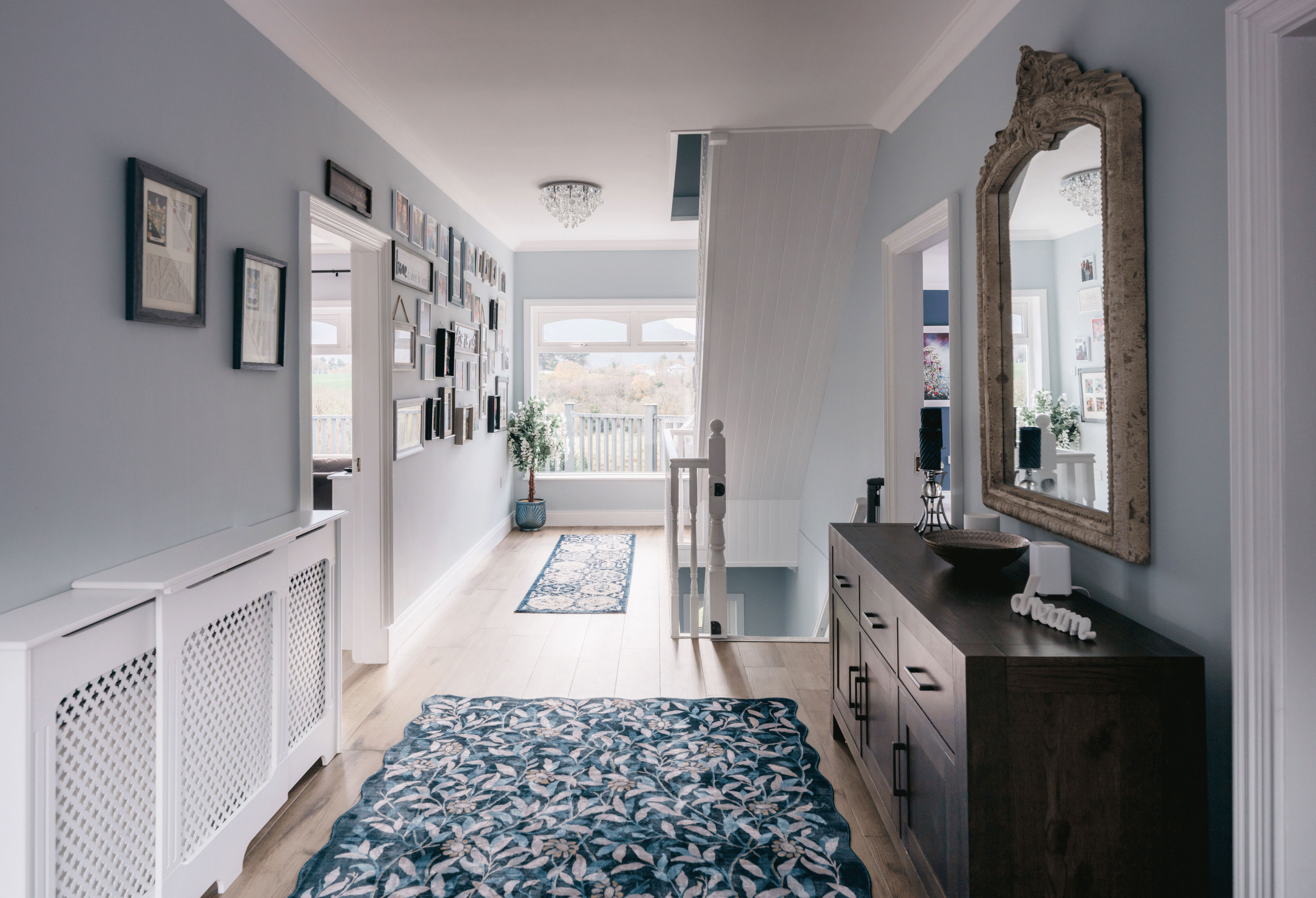 Panoramic view of the landscape around Greenane House