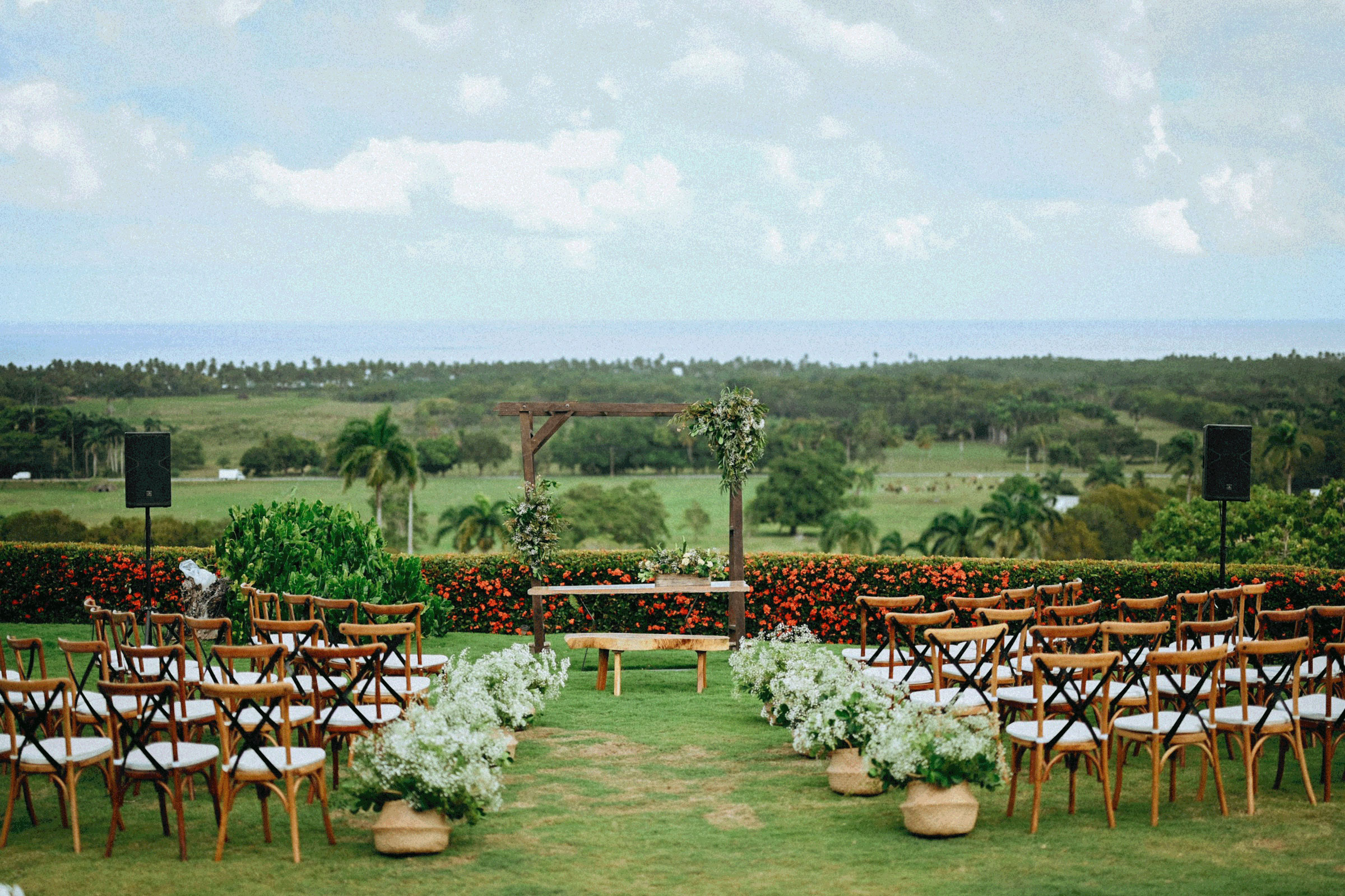 Panoramic view of the landscape around Greenane House